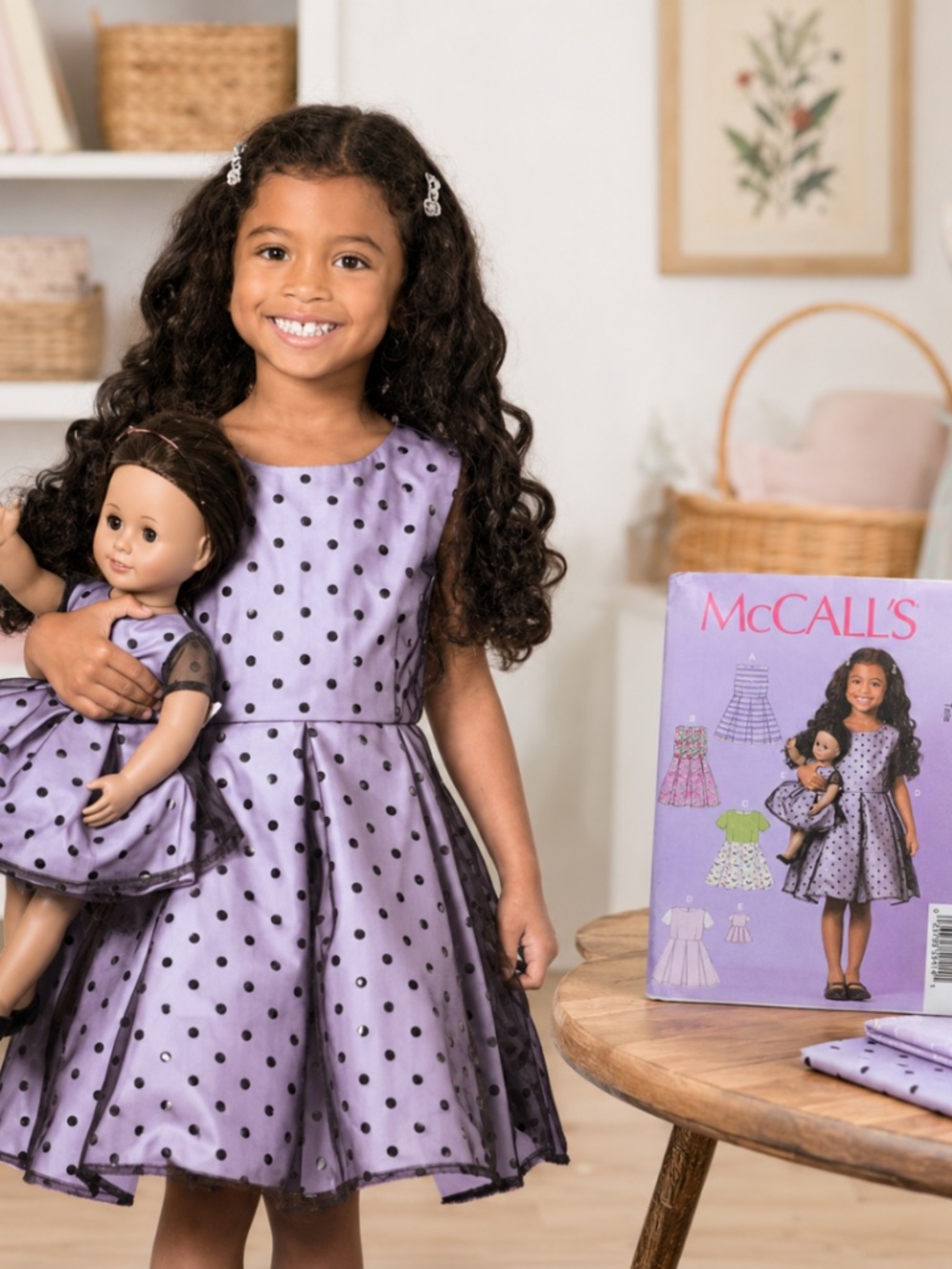 NEW McCalls M7707 Matching Girl & Doll Dresses Sewing Pattern